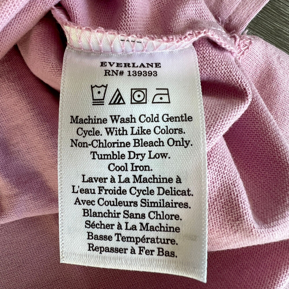 Everlane Organic Polo Dress Womens Small Short Sleeve Lilac - Picture 11 of 12